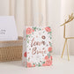 6Pcs Floral Bronzing Team Bride Kraft Paper Gift Packaging Bag Bride To Be Treat Bag Bachelorette Wedding Hen Party Decoration