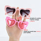 6Pcs/set Bachelorette Hen Party Heart Sunglasses Wedding Bridal Shower Decoration Supplies Team Bride To Be Bridesmaid Gifts