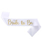 Bachelor Party Bride Bridesmaid Shoulder Strap Letter Bronzing BRIDE TO BE Ceremonial Strap TEAM BRIDE Wedding Supplies