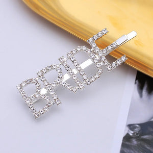 Glitter Rhinestone Team Bride ToBe Hair Clip Hairpin Bridal Shower Gift Wedding Decoration Bachelorette Hen Night Party Supplies