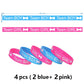 Boy Or Girl Gender Reveal Party Team Bride Bracelet Wristbands For Team Wendy Welcome Baby Shower Decoration Silicone 4/20/40PCS