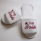 Bride To Be Slippers Team Bride Shower Wedding Decoration Bridesmaid Hen Party Soft Slippers Ladies Bachelorette Party Supplies