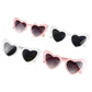 6Pcs/set Bachelorette Hen Party Heart Sunglasses Wedding Bridal Shower Decoration Supplies Team Bride To Be Bridesmaid Gifts